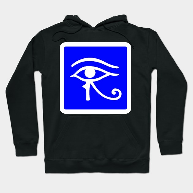 Left Eye Street Sign Hoodie by NovaOven